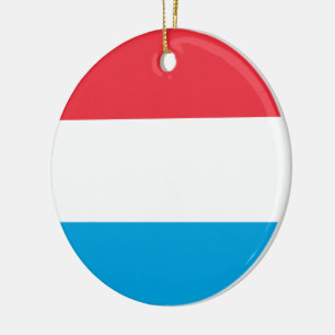 Flag of Luxembourg Ceramic Ornament