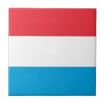 Flag of Luxembourg Ceramic Tile<br><div class="desc">Flag of Luxembourg Ceramic Tile</div>