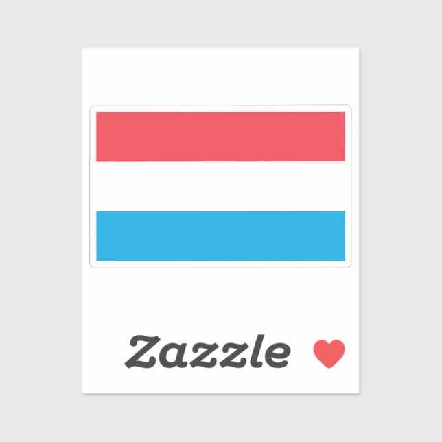 Flag of Luxembourg custom-cut  (Sheet)
