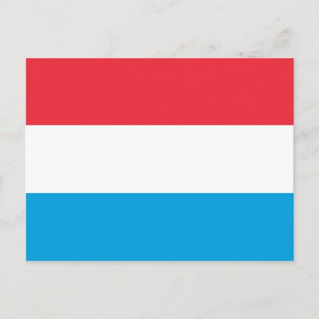 Flag of Luxembourg Postcard (Front)