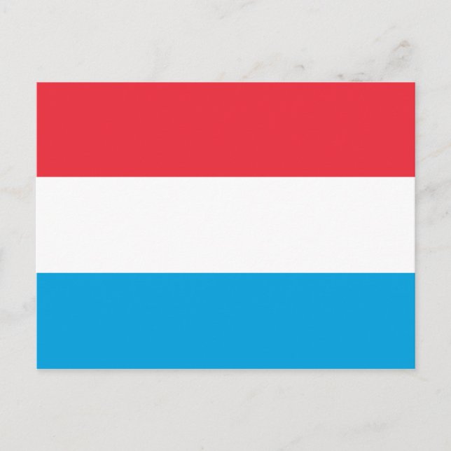 Flag of Luxembourg Postcard (Front)
