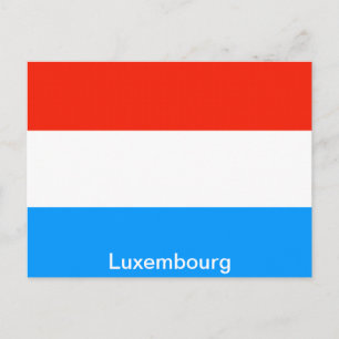 Flag of Luxembourg Postcard