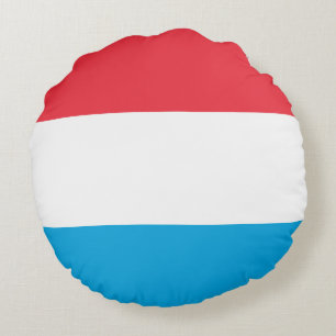 Flag of Luxembourg Round Pillow