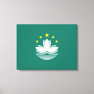 Flag of Macau (Chinese Region) Canvas Print