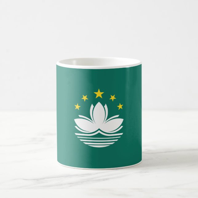 Flag of Macau (Chinese Region) Coffee Mug (Center)