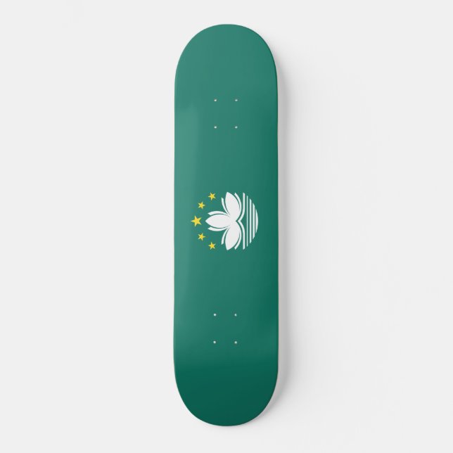 Flag of Macau (Chinese Region) Skateboard (Front)