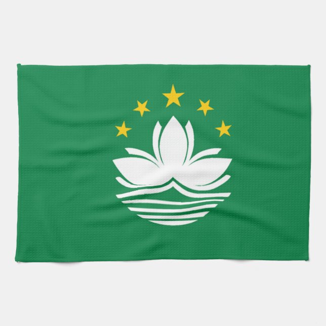 Flag of Macau Kitchen Towel (Horizontal)