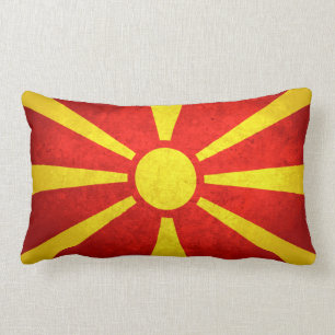 Flag of Macedonia Lumbar Pillow