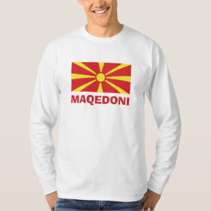 Flag of Macedonia Maqedoni Long Sleeve T-Shirt