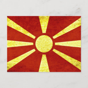Flag of Macedonia Postcard