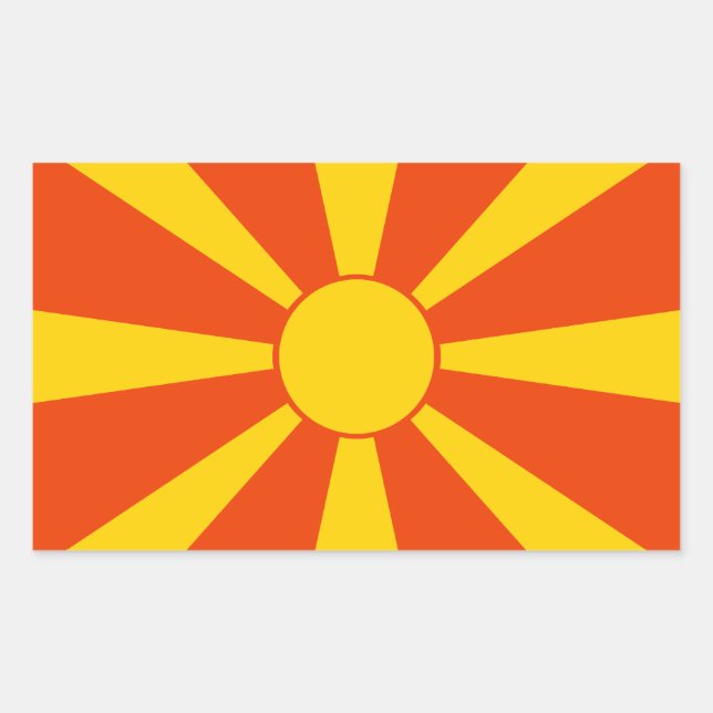 Flag of Macedonia Sticker (Front)