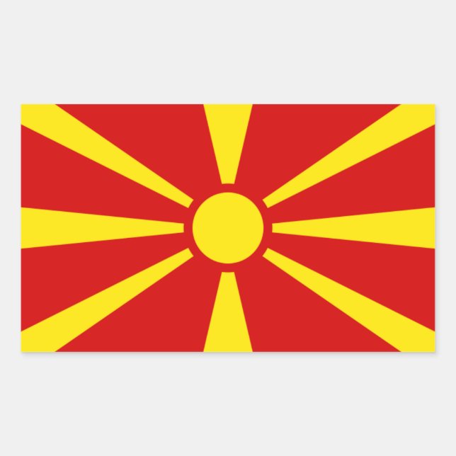 Flag of Macedonia Sticker (Front)