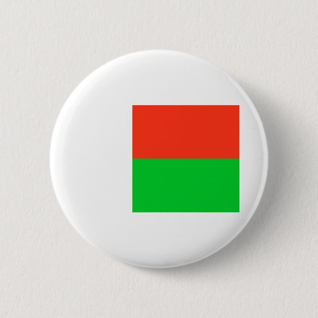 Flag of Madagascar 2 Inch Round Button (Front)