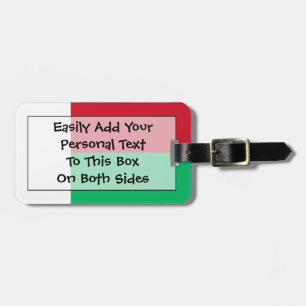 Flag of Madagascar Easy ID Personal Luggage Tag