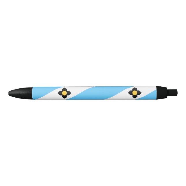 Flag of Madison, Wisconsin Black Ink Pen (Front)