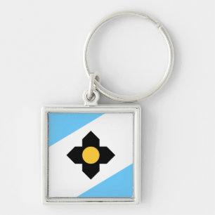Flag of Madison, Wisconsin Keychain