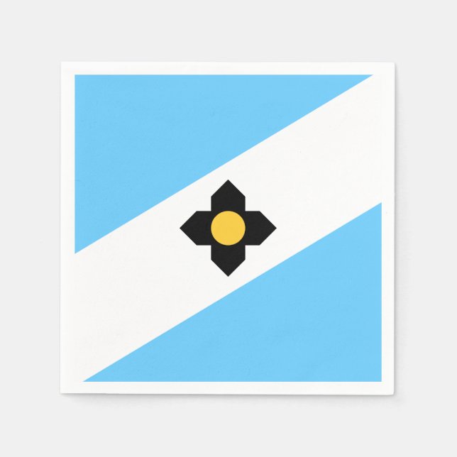 Flag of Madison, Wisconsin Napkins (Front)
