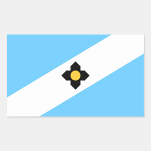 Flag of Madison, Wisconsin Rectangular Sticker