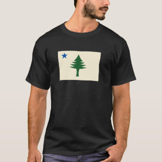 Flag of Maine 1901 Maine State Flag Pine Tree Stat T-Shirt