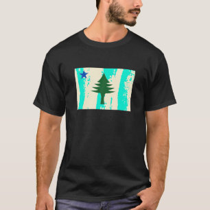 Flag of Maine Shirt 1901 Maine State Flag Pine Tre