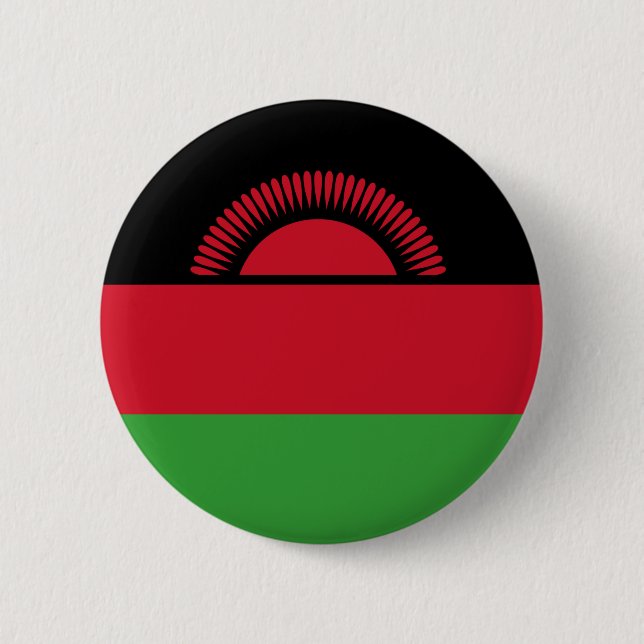 Flag of Malawi 2 Inch Round Button (Front)