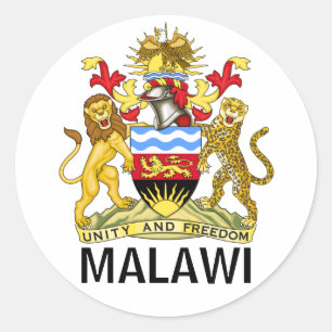 Flag of Malawi Classic Round Sticker