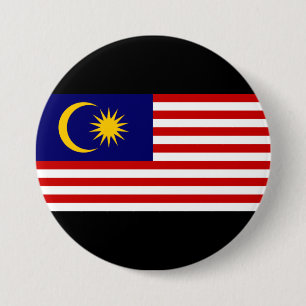 Flag of Malaysia 3 Inch Round Button