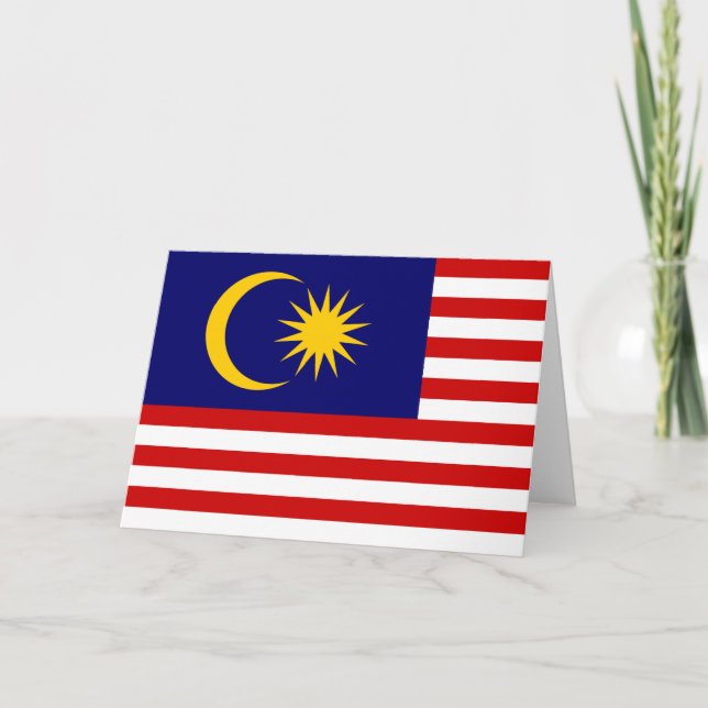 Flag of Malaysia Card (Front)