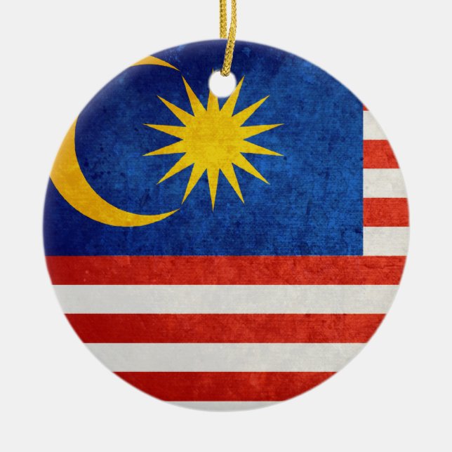 Flag of Malaysia Ceramic Ornament (Front)