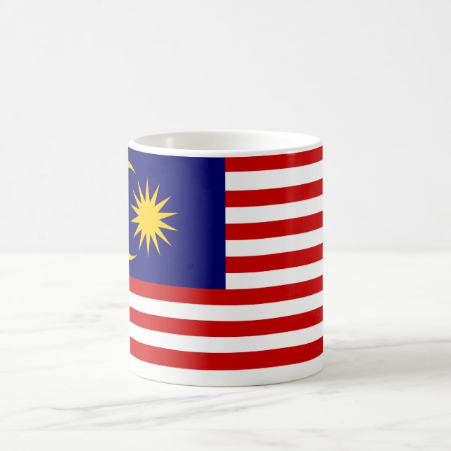 Flag of Malaysia Coffee Mug (Center)
