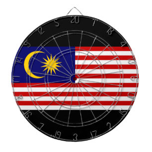 Flag of Malaysia Dartboard