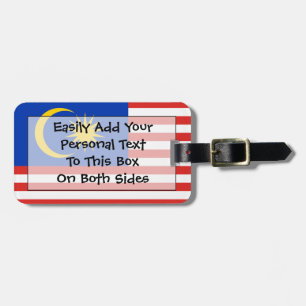 Flag of Malaysia Easy ID Personal Luggage Tag