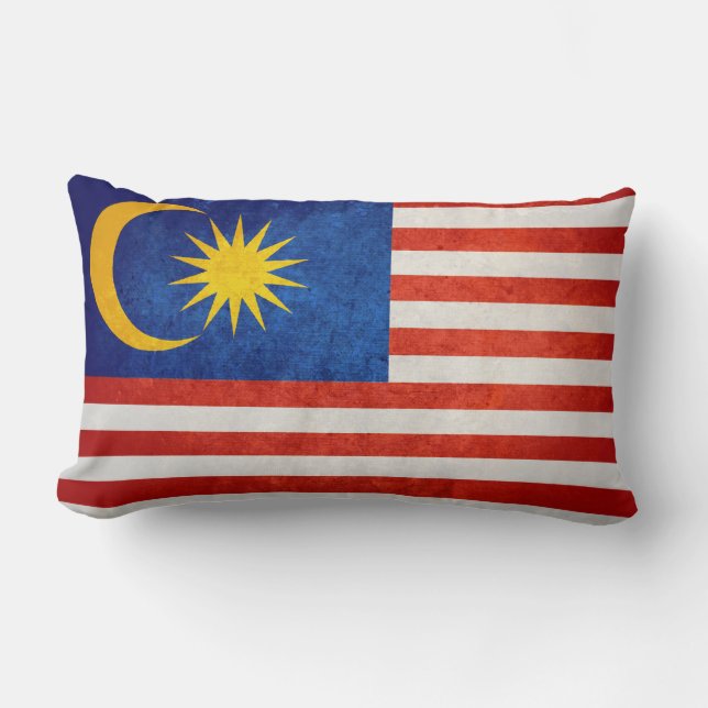 Flag of Malaysia Lumbar Pillow (Front)