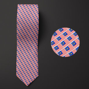 Flag of Malaysia Pattern Tie
