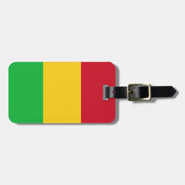 Flag of Mali Easy ID Personal Luggage Tag (Front Horizontal)