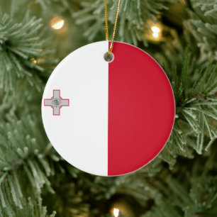 Flag of Malta Ceramic Ornament