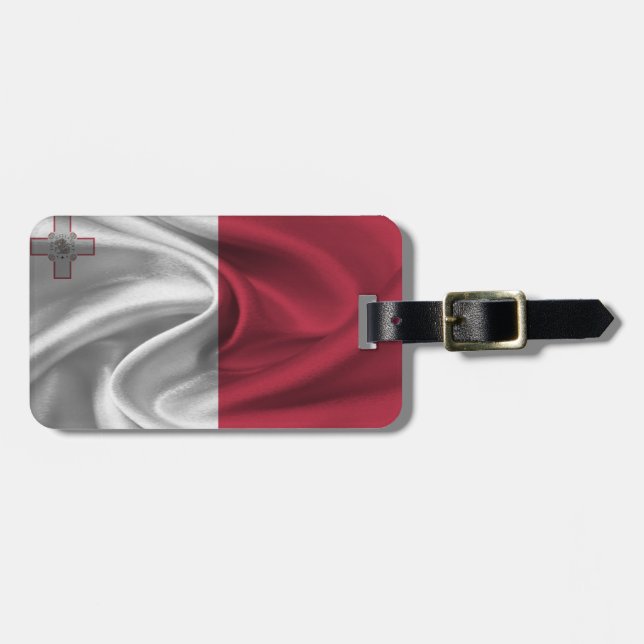 Flag Of Malta Luggage Tag (Front Horizontal)