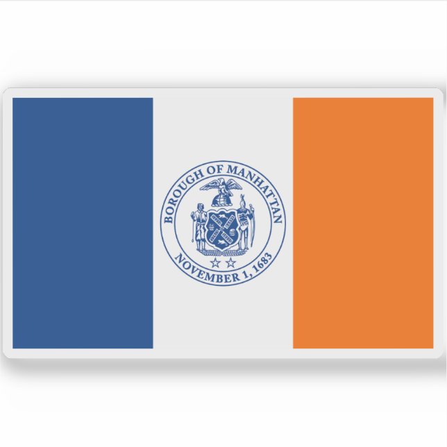 Flag of Manhattan, New York City, USA (Front)