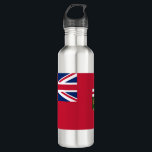 Flag of Manitoba 710 Ml Water Bottle<br><div class="desc">This design features the flag of Manitoba, which is a province at the longitudinal centre of Canada. It is considered one of the three prairie provinces (along with Alberta and Saskatchewan). Manitoba's capital and largest city is Winnipeg. Manitoba is bordered by the provinces of Ontario to the east and Saskatchewan...</div>