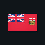Flag of Manitoba Canvas Print<br><div class="desc">This design features the flag of Manitoba, which is a province at the longitudinal centre of Canada. It is considered one of the three prairie provinces (along with Alberta and Saskatchewan). Manitoba's capital and largest city is Winnipeg. Manitoba is bordered by the provinces of Ontario to the east and Saskatchewan...</div>