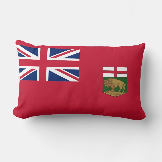Flag of Manitoba Lumbar Pillow (Front)