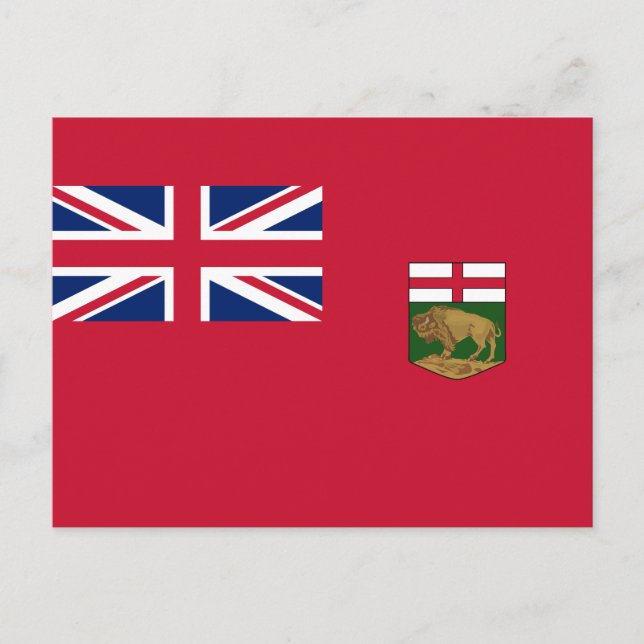Flag of Manitoba Postcard (Front)