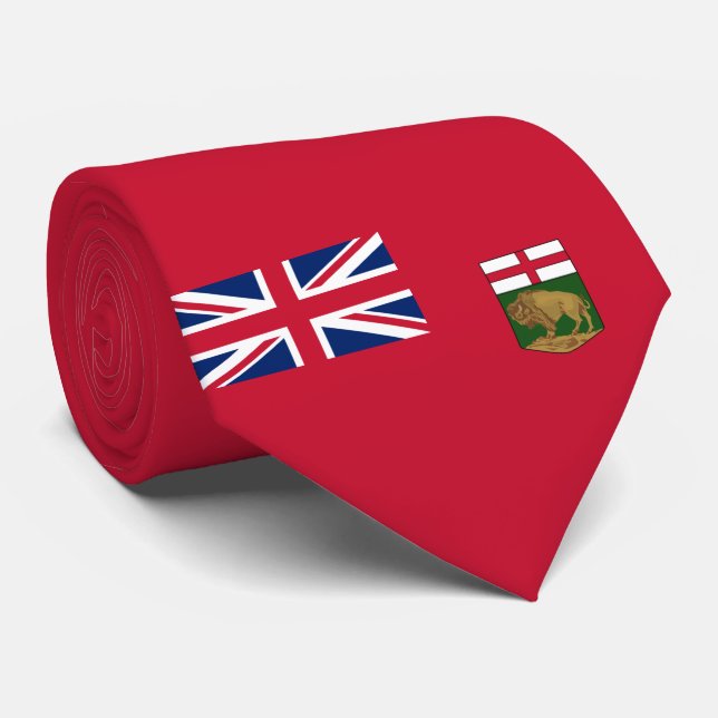 Flag of Manitoba Tie (Rolled)