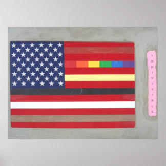 Flag of many colours poster