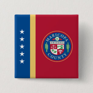 Flag of Maricopa County (Arizona) 2 Inch Square Button
