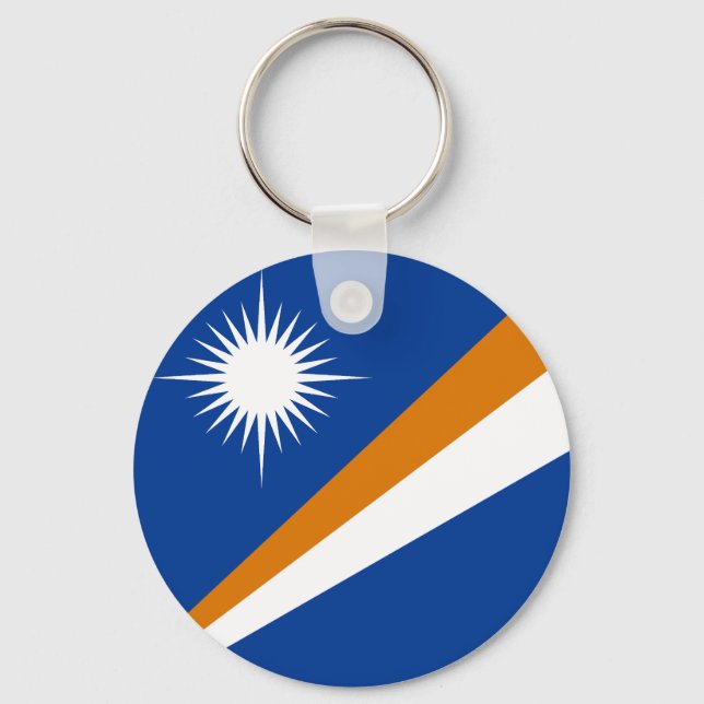 Flag of Marshall Islands Keychain (Front)
