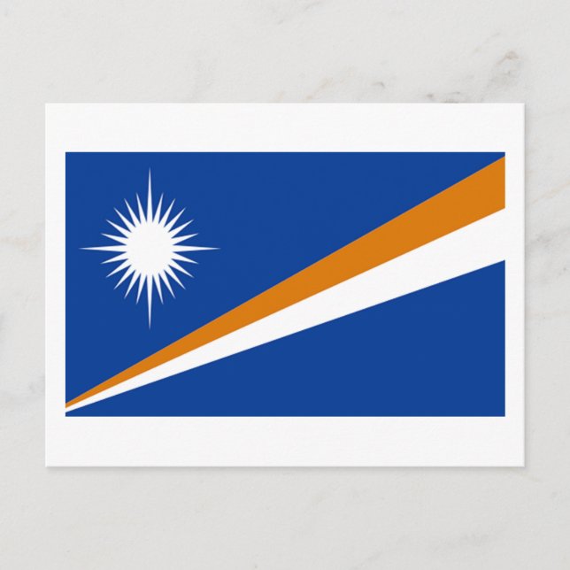 Flag of Marshall Islands Postcard (Front)