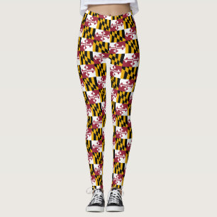 Flag of Maryland, American state flag Leggings