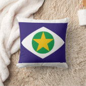 Flag of Mato Grosso, Brazil Throw Pillow (Blanket)