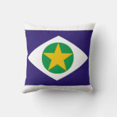 Flag of Mato Grosso, Brazil Throw Pillow (Back)